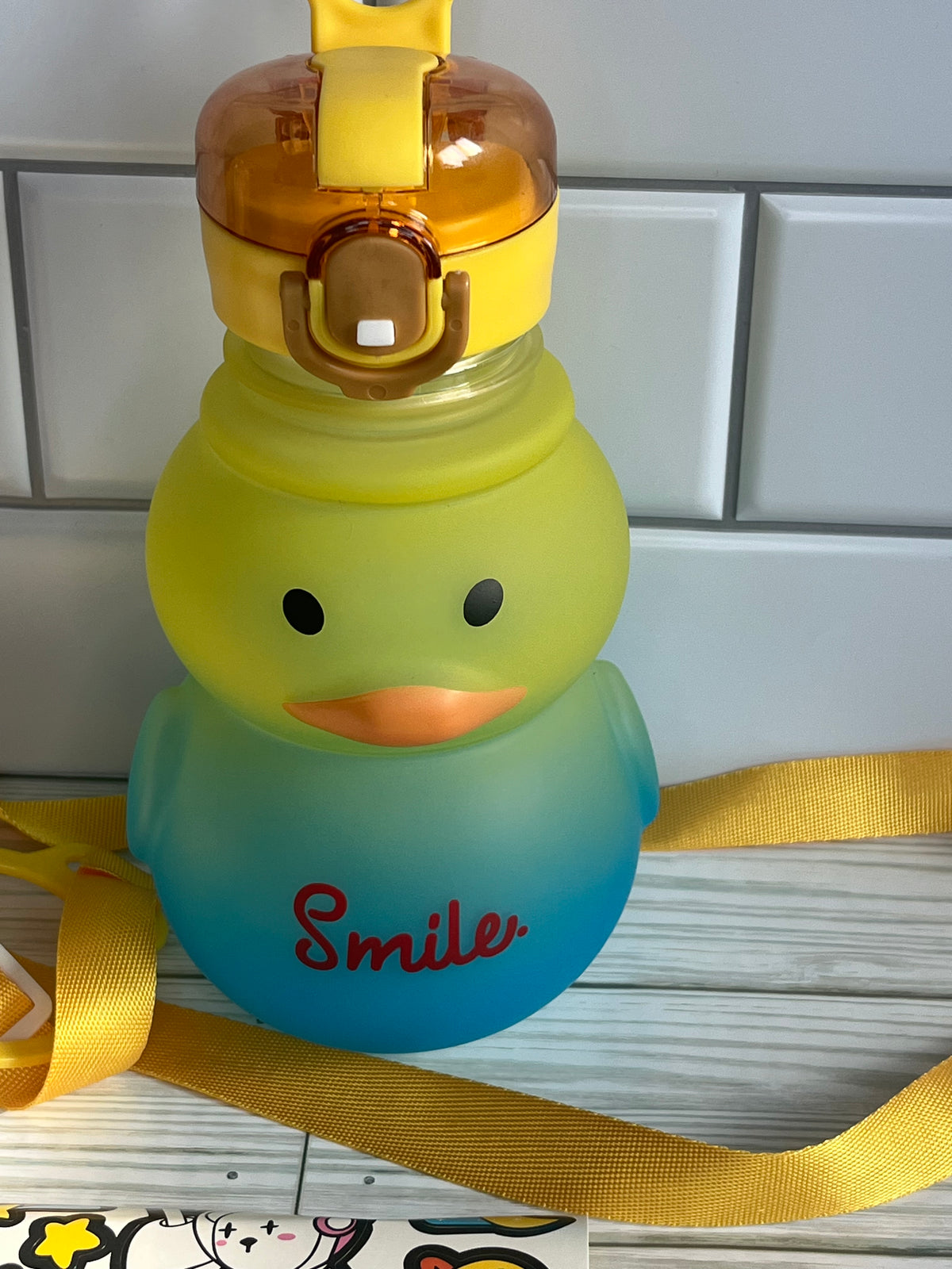 Yellow/Blue Duck Water Bottle