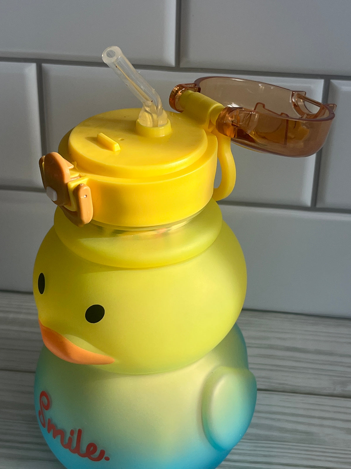 Yellow/Blue Duck Water Bottle
