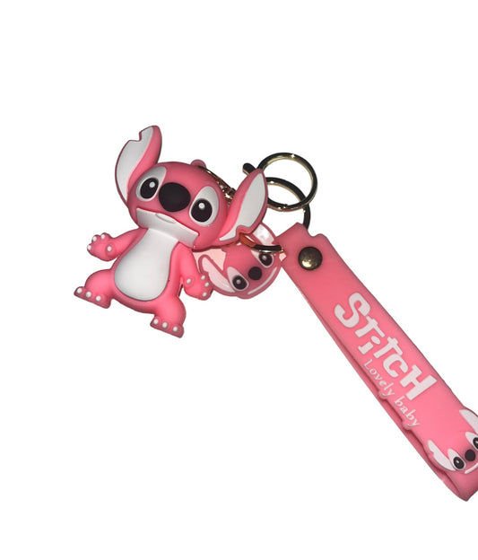3D Pink Stitch keychain